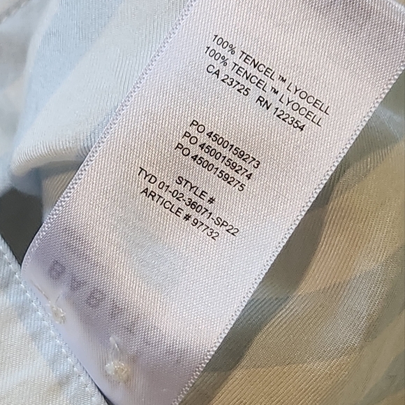 BABATON STRIPED BUTTON DOWN TOP 2XL - Picture 7 of 11